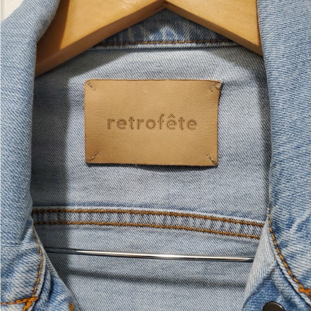 Retrofete Ada Jacket in Light Blue Stone - Picture 3 of 9